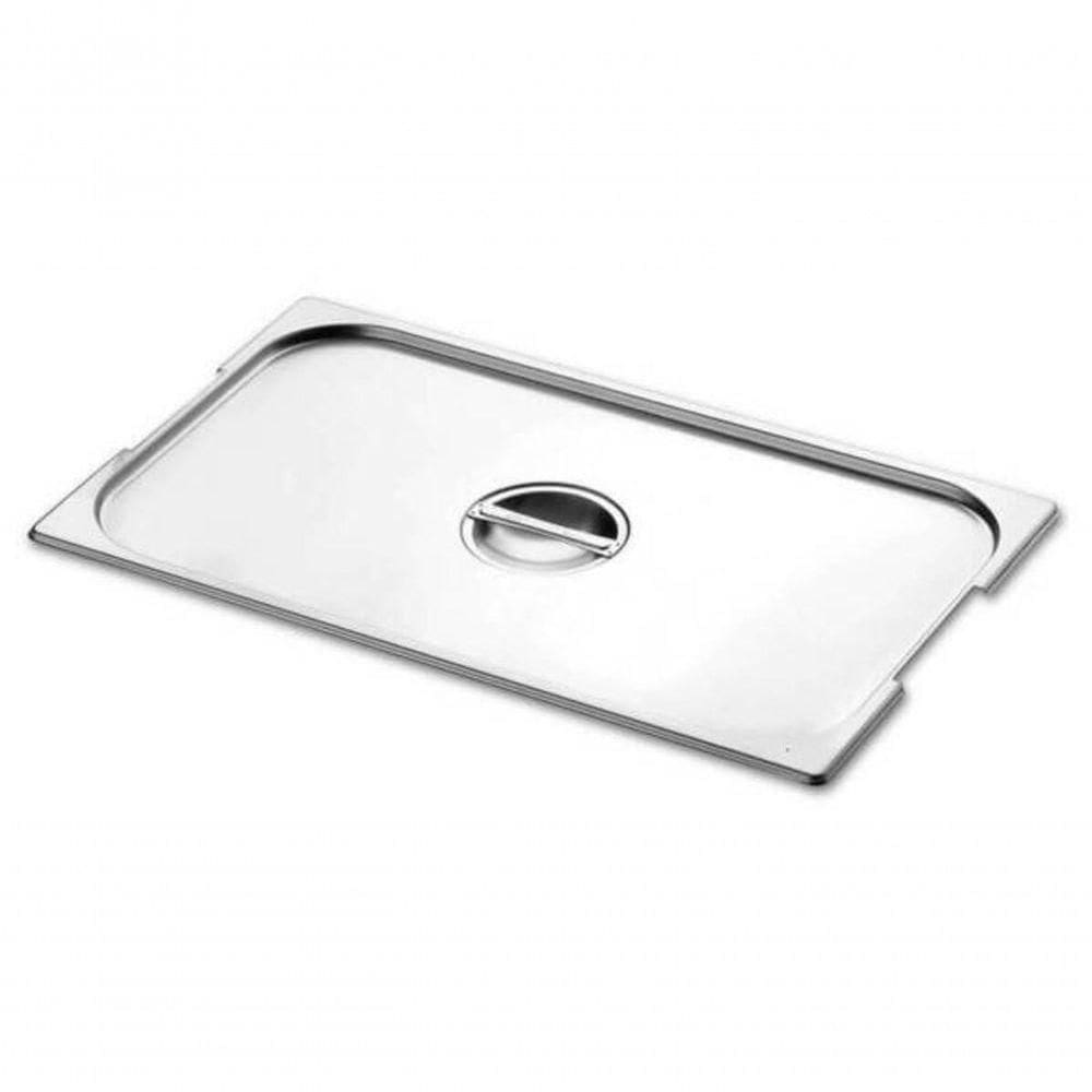 Tampa Para Cuba Gn 1-1 Tramontina Em Aço Inox Com Recorte Para Alças