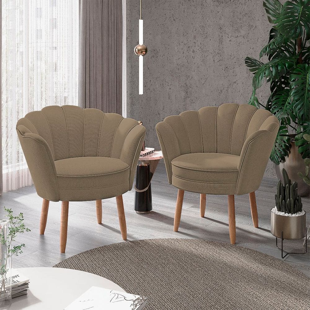 Poltrona Cadeira Decorativa Salão Lash Design Balaqui Decor