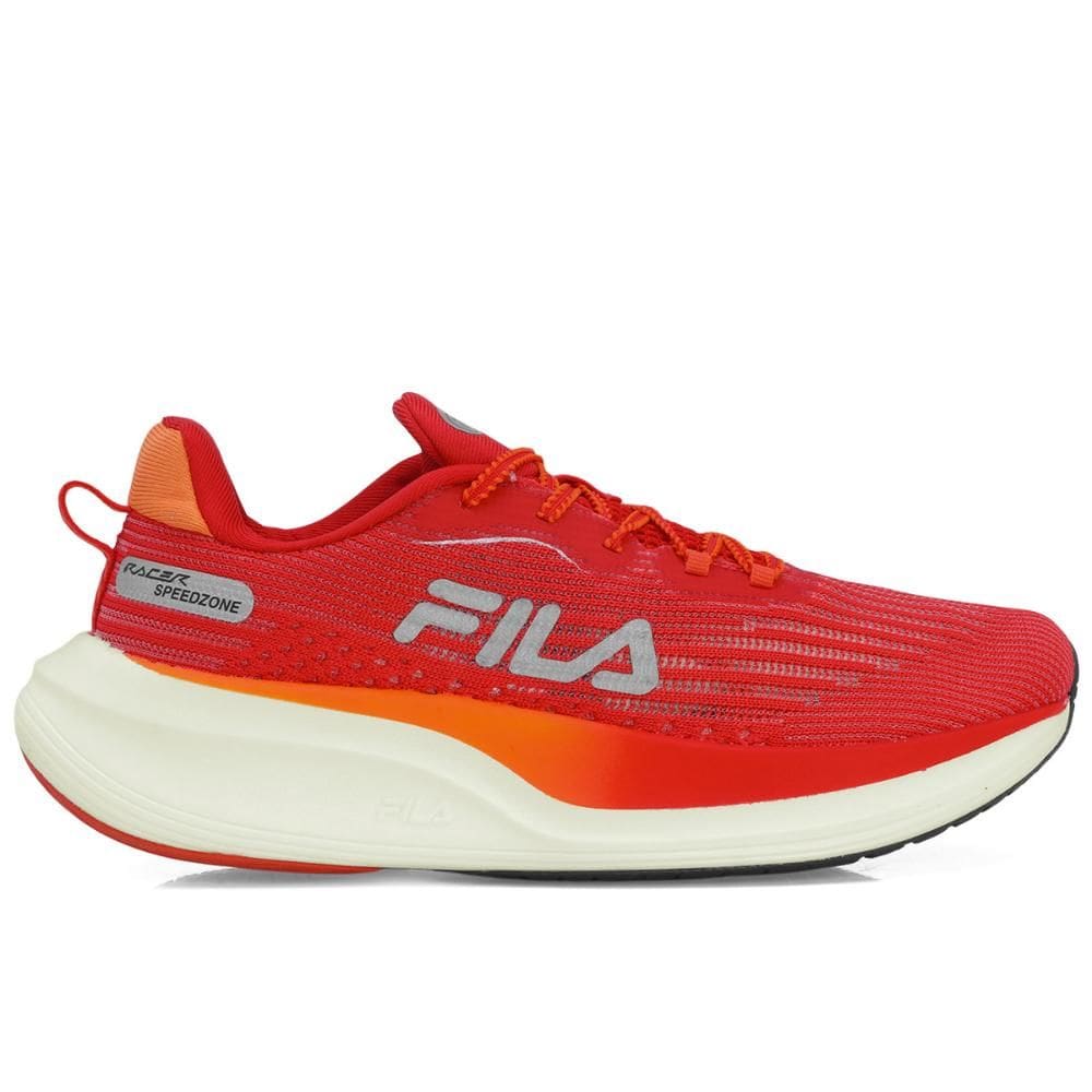 Tênis Fila Racer Speedzone Vermelho Laranja e Cinza