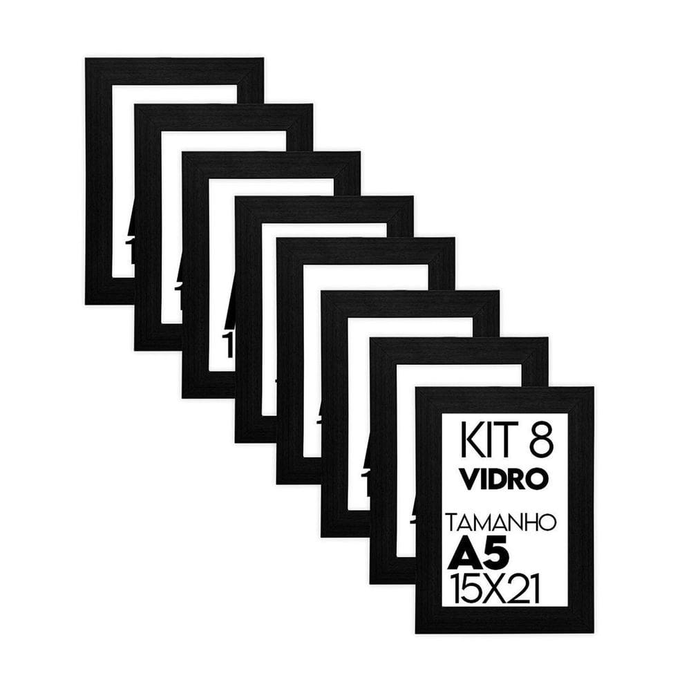 Porta Retrato de Vidro 15x21cm Kit com 8 Unidades Lembrancinha de Festa