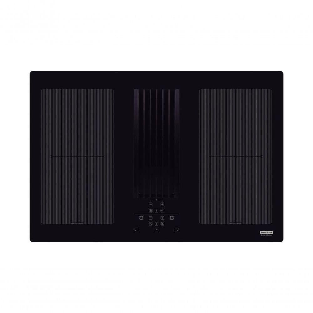 Cooktop Indução Tramontina Duo 4ei 80 Com Coifa Integrada Em Modo Exaustão 220 V