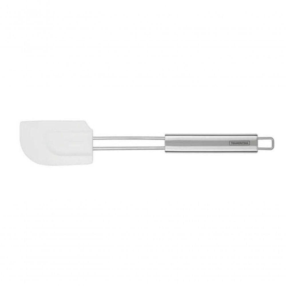 Espátula De Silicone Tramontina Marffim Em Aço Inox