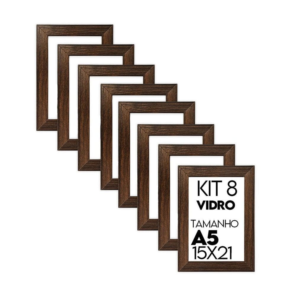 Porta Retrato de Vidro 15x21cm Kit com 8 Unidades Lembrancinha de Festa