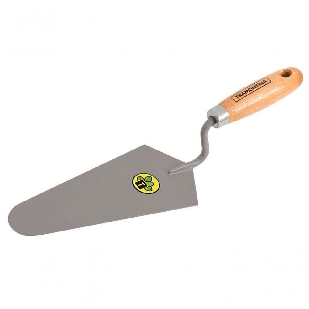 Colher De Pedreiro Tramontina 8 Em Aço Cabo De Madeira