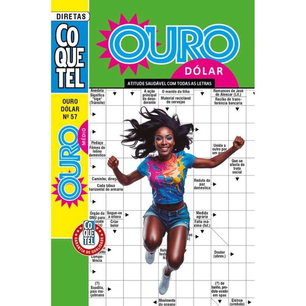 Palavras-Cruzadas Diretas Coquetel Ouro Dólar 57: Nível médio
