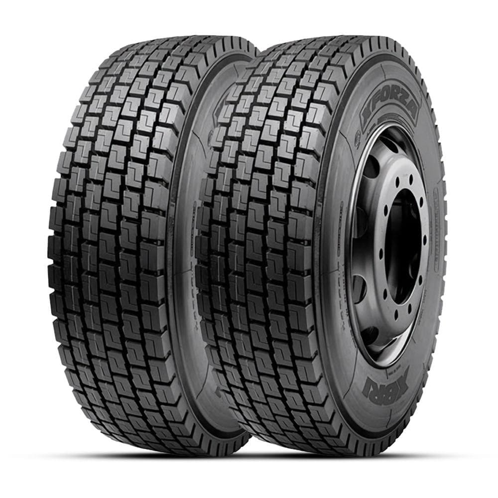 Kit 2 Pneu Aro 22.5 295/80R22.5 Xbri Forza P1 152/149J 18PR