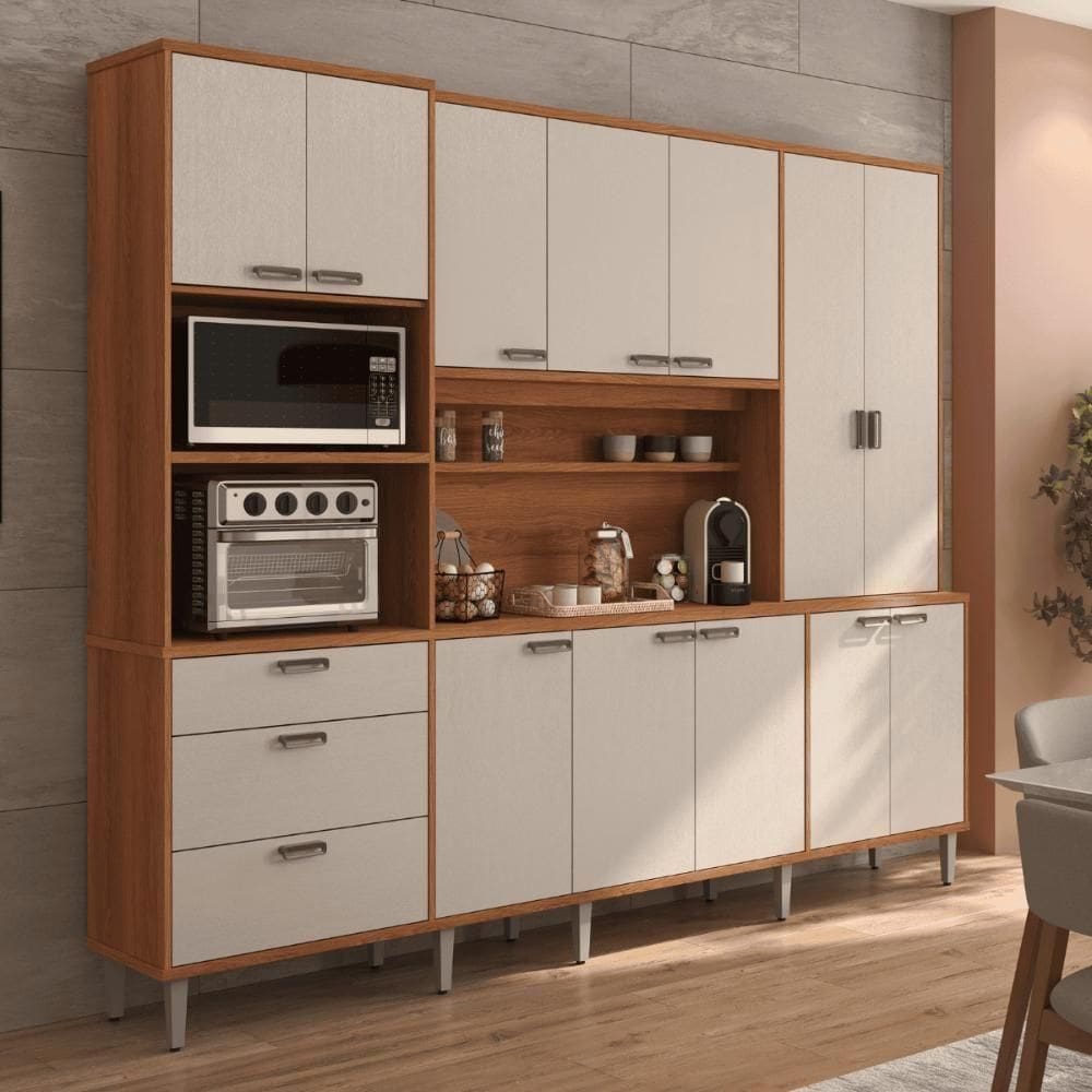 Armario Para Cozinha Egito Jequitiba-areia