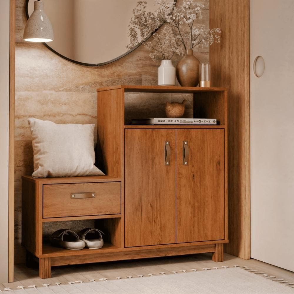 Sapateira Multiuso Omaha Freijó