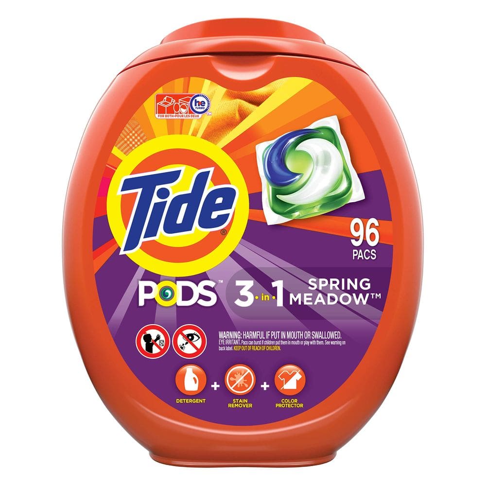 Detergente para roupa Tide PODS High Efficiency Spring Meadow 96