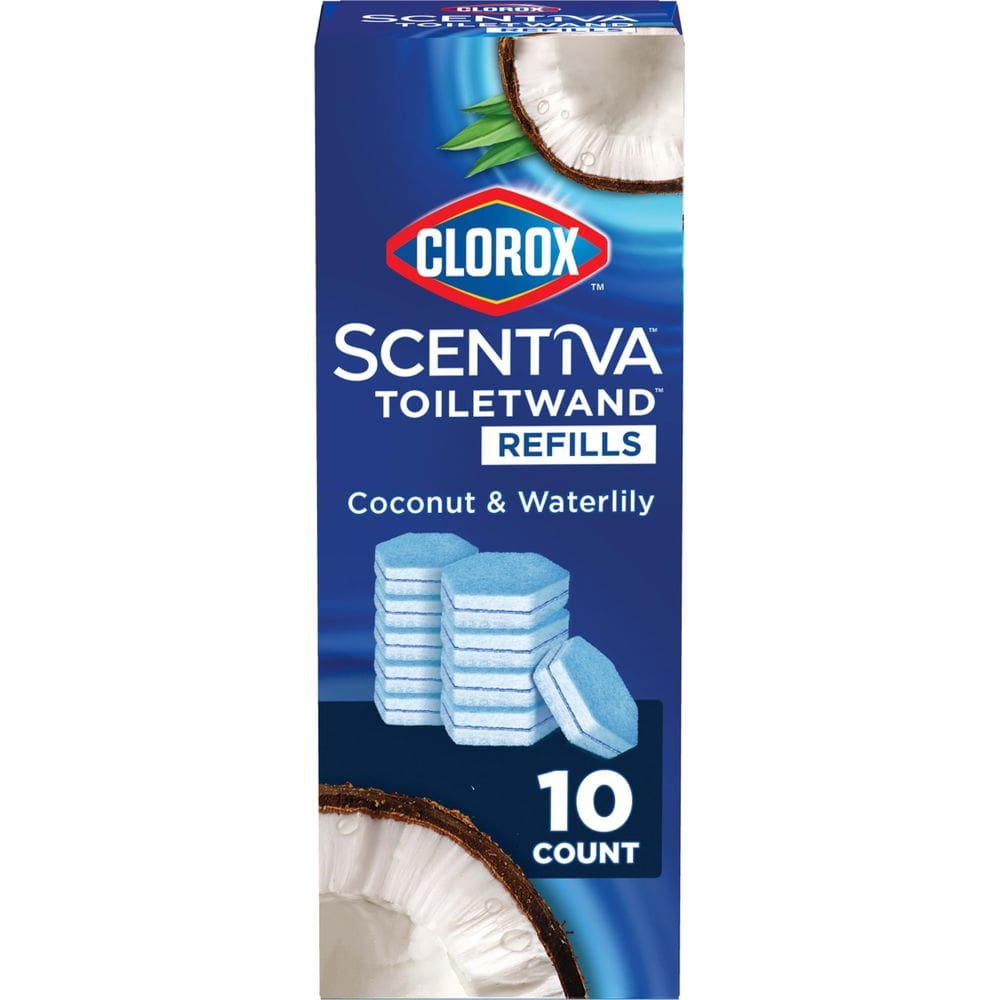 Recargas de varinhas sanitárias CLOROX Scentiva Coconut Waterlily 10ct