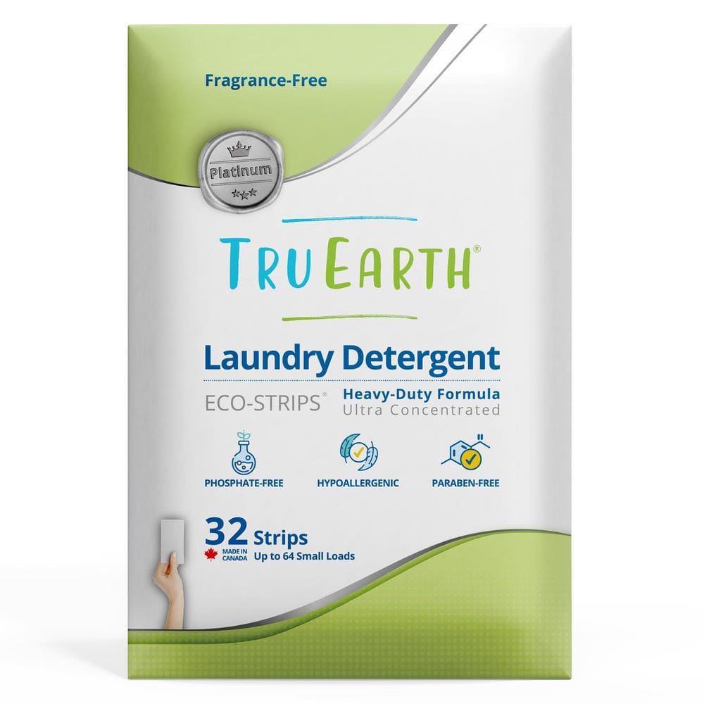 Tiras de detergente para roupa Tru Earth TE-UNP0032 Platinum 32-Loads