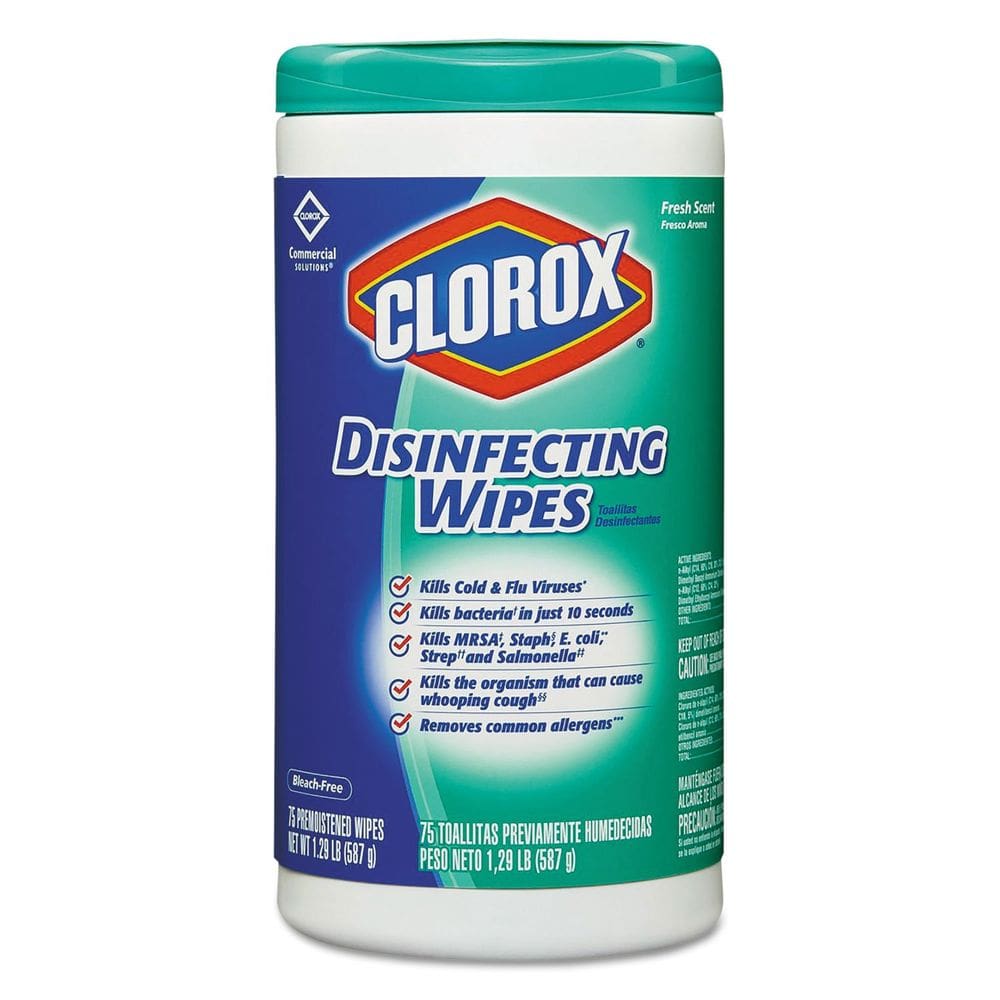 Toalhetes desinfetantes CLOROX Fresh Scent 75 Wipes/Canister 6 Carton