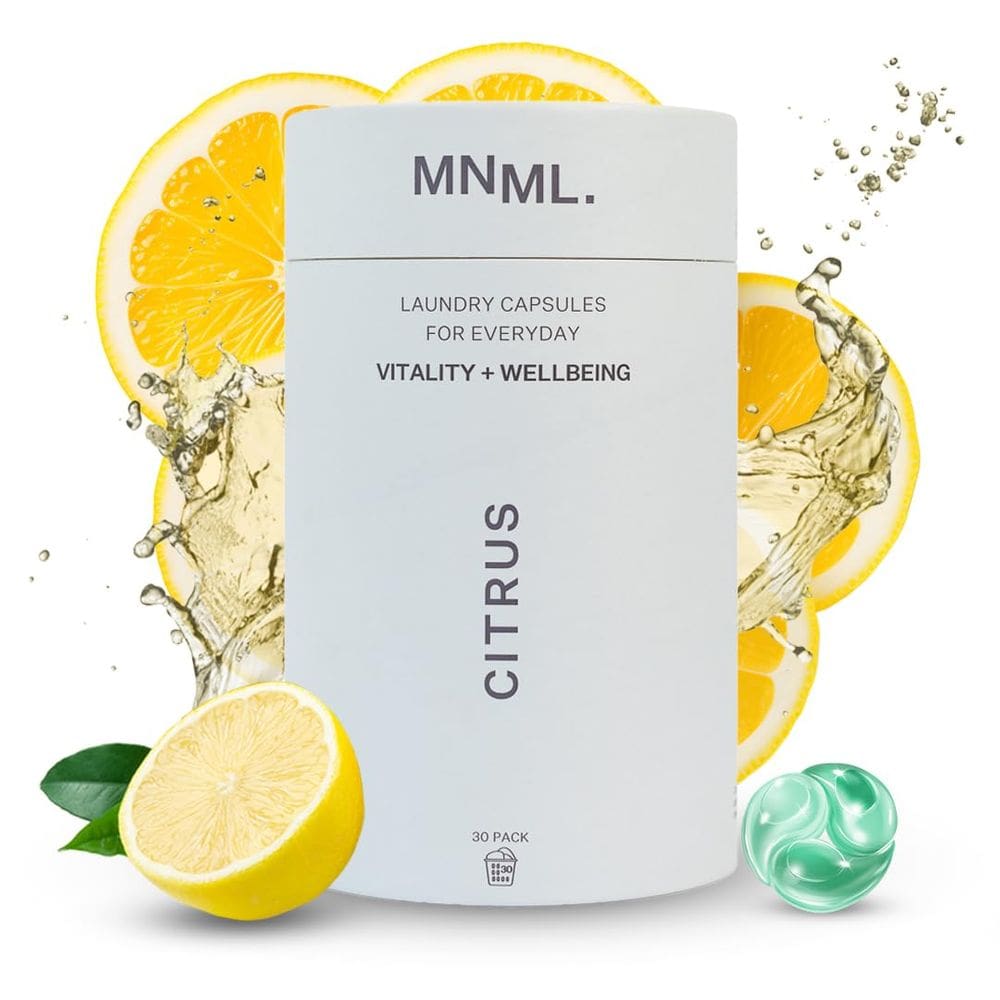 Laundry Pods MNML Citrus para vitalidade e bem-estar 30 quilates