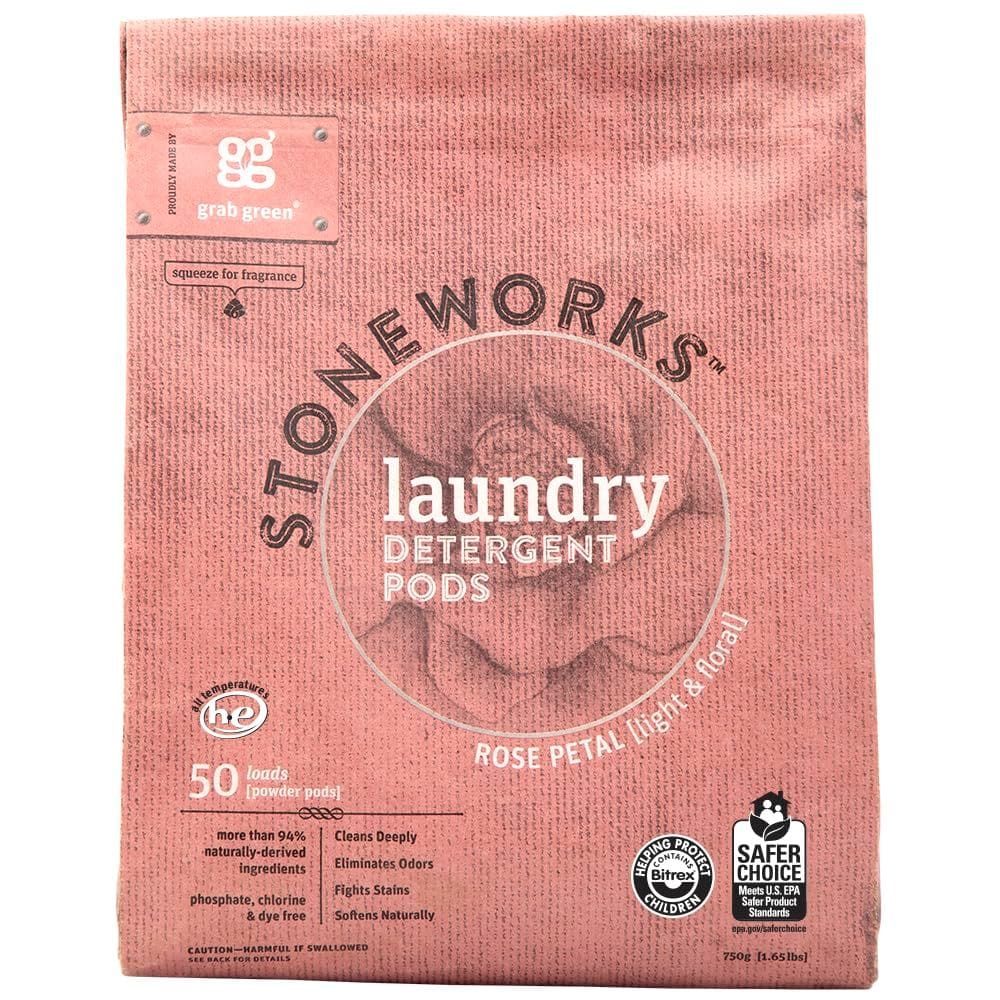 Cápsulas de detergente para a roupa em pó Grab Green Stoneworks 50 Loads