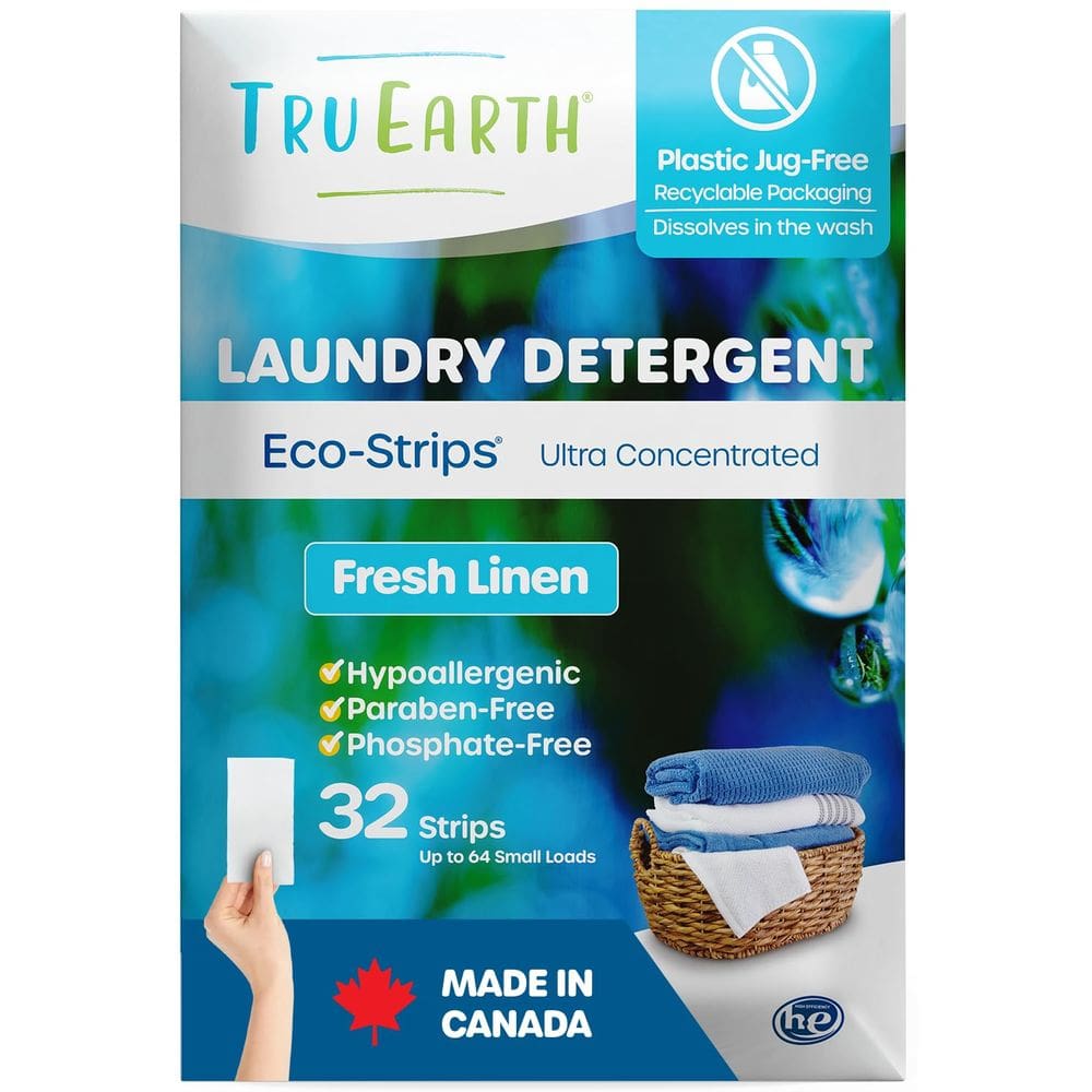 Folhas de detergente para roupa Tru Earth Compact 64 Loads