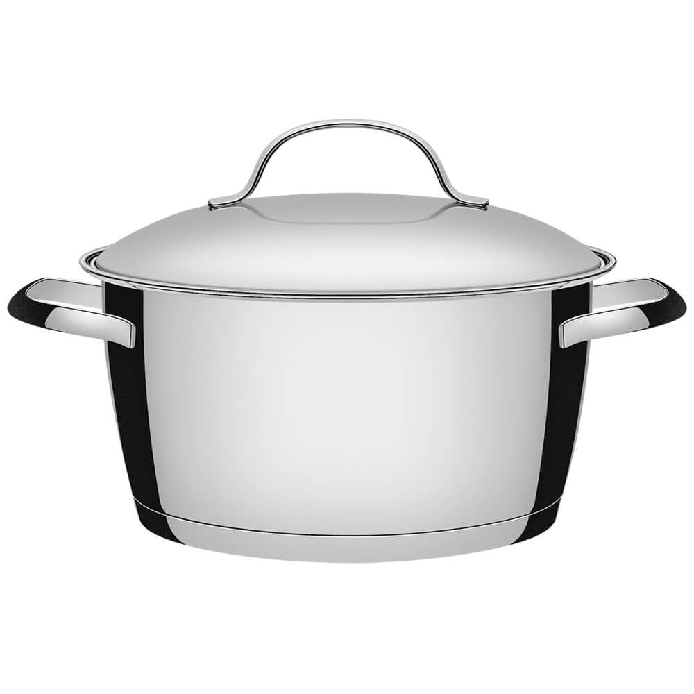 Caçarola Funda Tramontina Allegra em Aço Inox com Fundo Triplo 18 cm 2,2 L 62654181