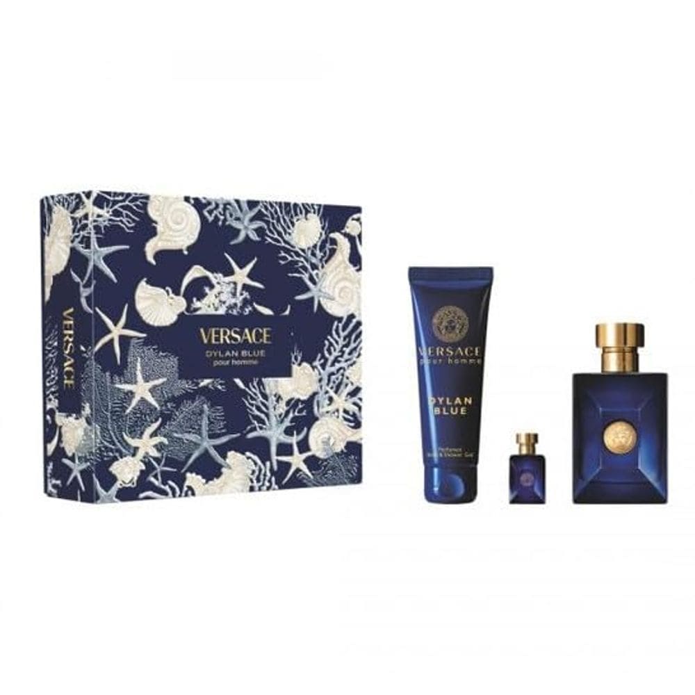 Conjunto de presente Perfume Versace Dylan Blue Pour Homme EDT 100ml