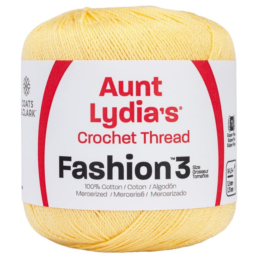 Linha de crochê Tia Lydia`s Fashion Algodão Tamanho 3 Milho