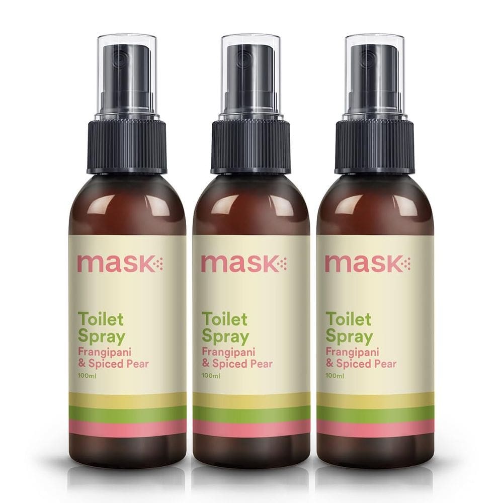 Máscara de spray de toalete, tamanho de viagem, pacote de banheiro 3, 300 ml