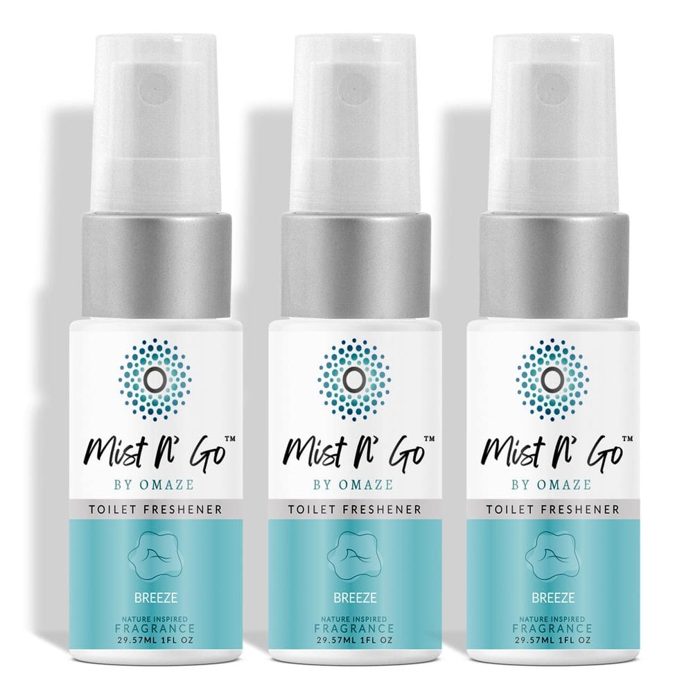Spray de banheiro Mist N` Go Travel Eliminador de odores 30mL x3