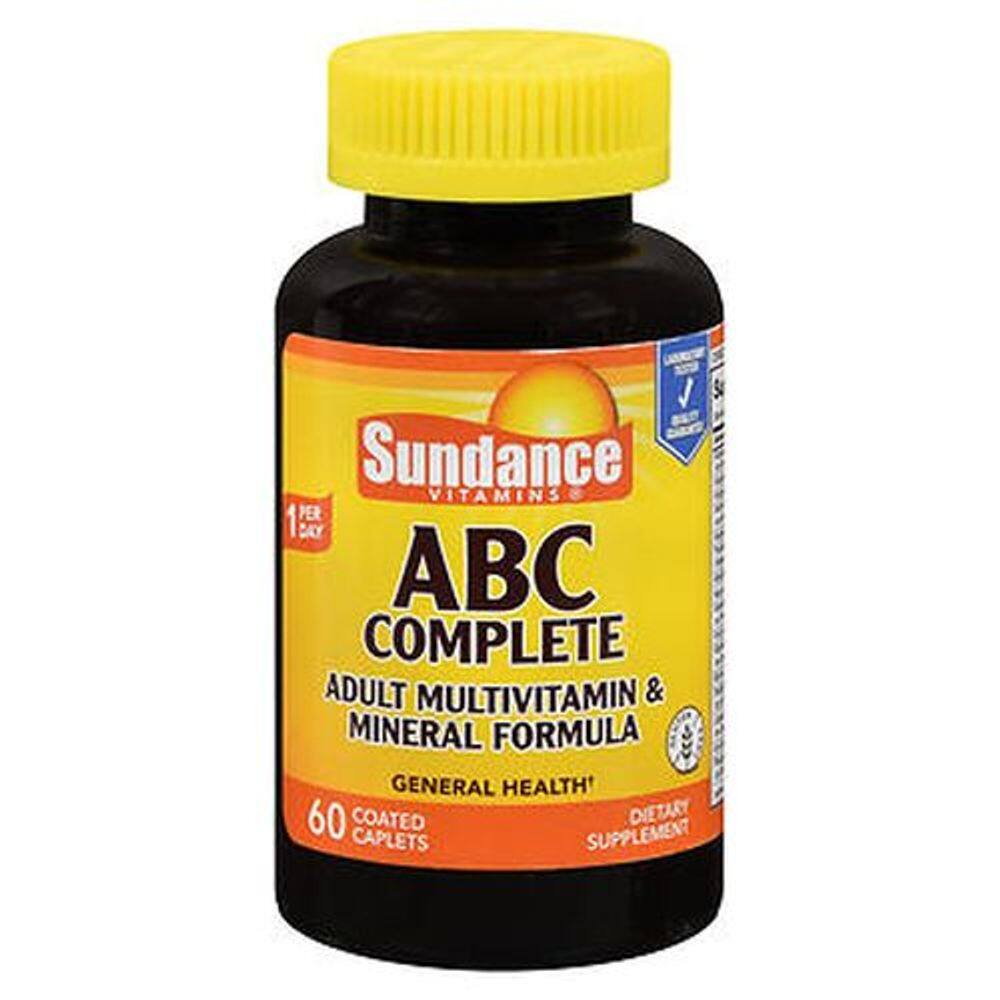 Sundance Vitamins Abc Complete Adult Multivitamin & Mineral Formula Coated Caplets 60 Tabs by Sundance