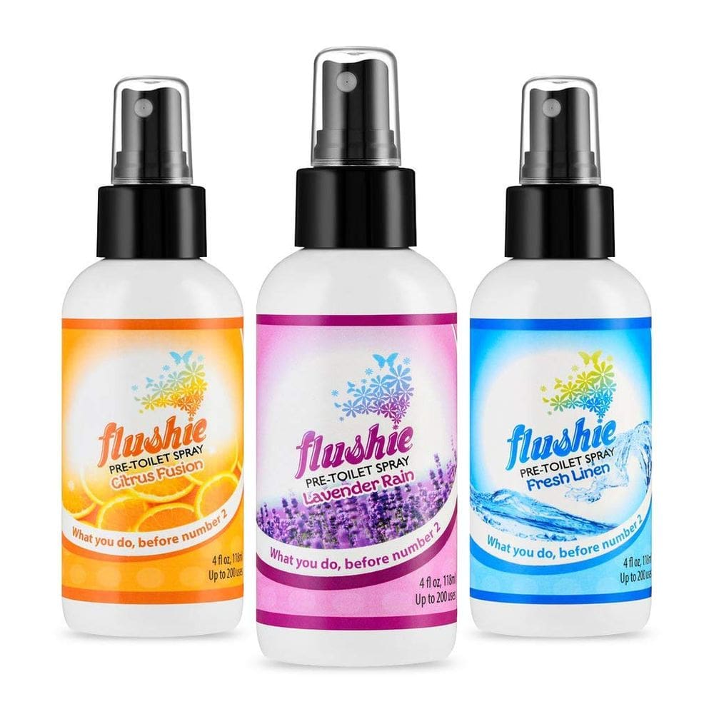 Desodorizante higiênico Flushie Pre-Toilet Spray 120 ml (pacote com 3)