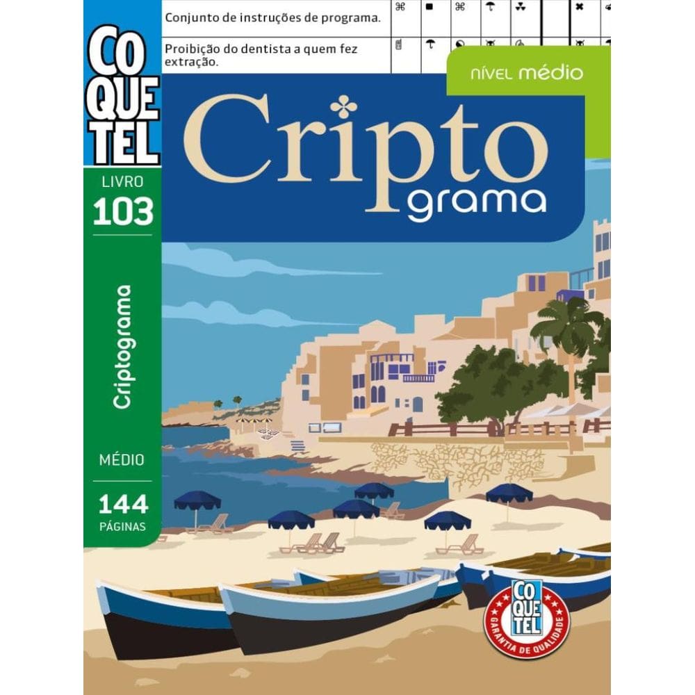 Livro Coquetel Criptograma 103