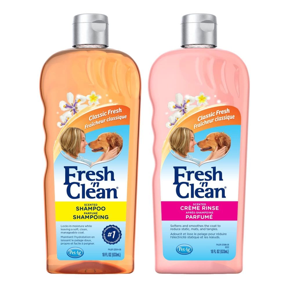 Pacote de xampu e creme de enxágue PETAG Fresh `n Clean 530ml