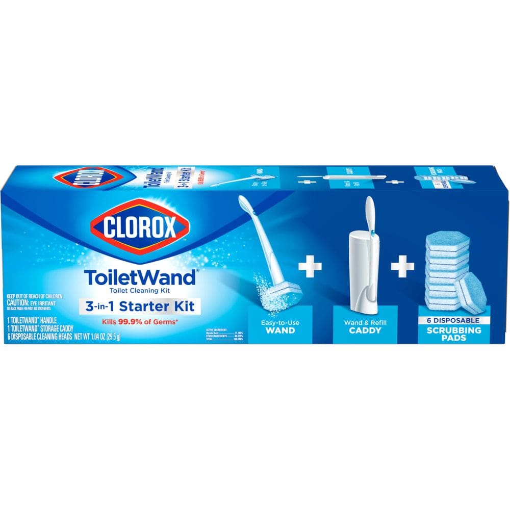 Kit de limpeza de banheiro Clorox ToiletWand com 6 recargas, pacote 6