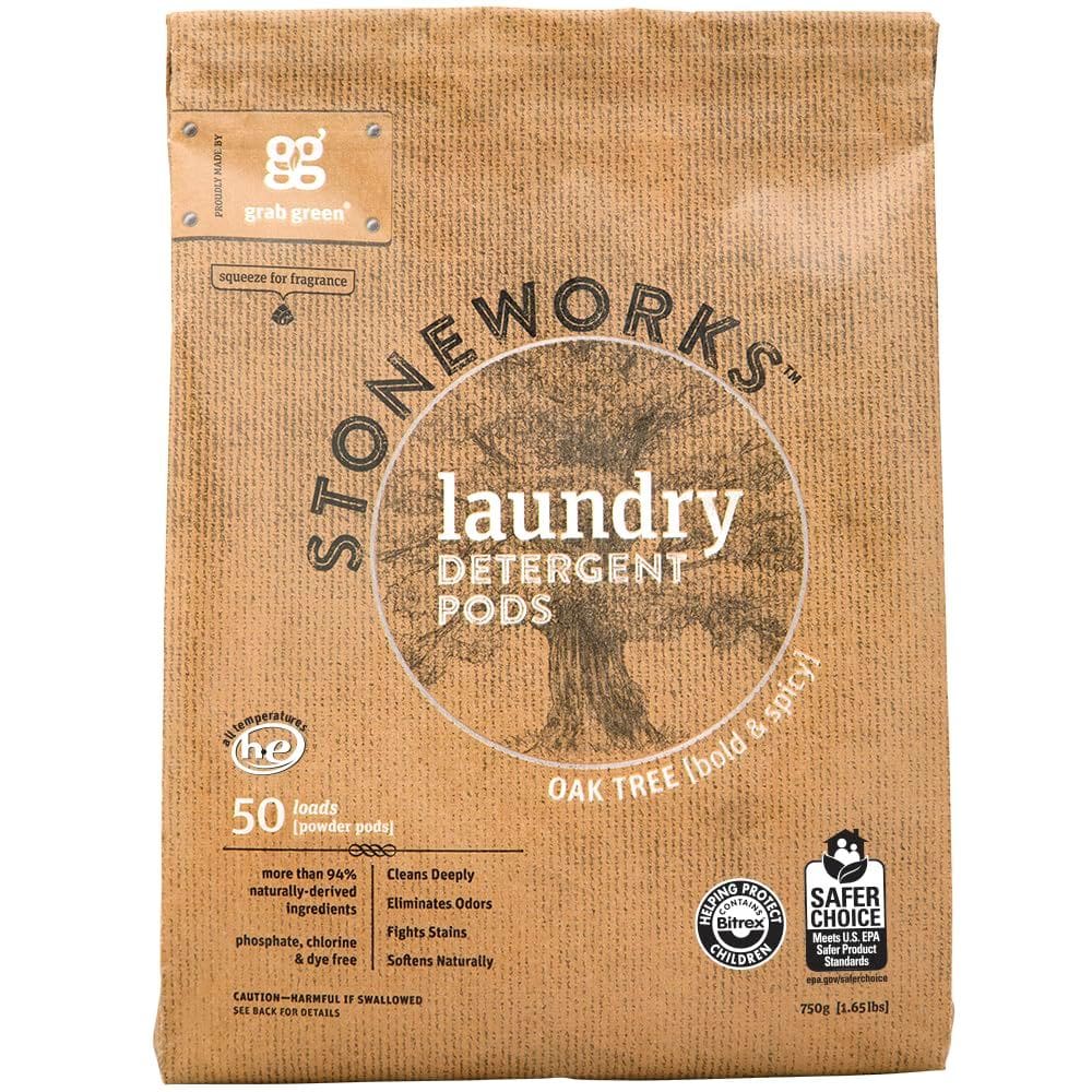 Cápsulas de detergente para roupa Grab Green Stoneworks Oak Tree 50 Loads