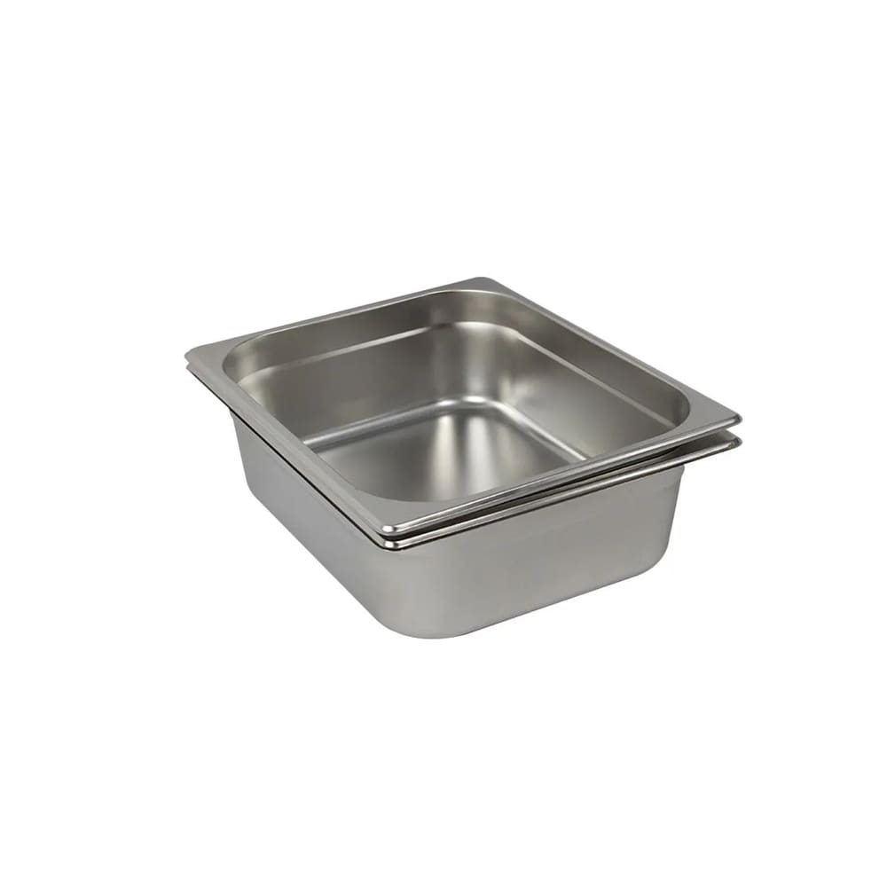 2 Cubas Gastronômica Buffet GN 1/1 65mm Aço Inox Sem Alça