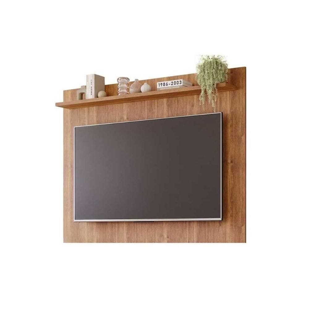 Painel Home P/ Tv Até 55 Polegadas Volpi C/ Prateleira 154cm Cinamomo - Permóbili