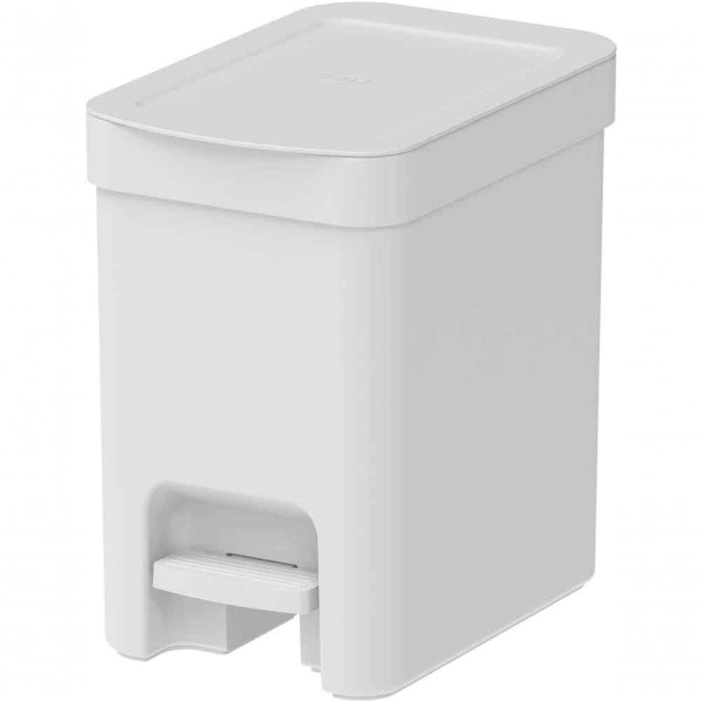 Lixeira De Pedal Trium 6 Litros Branca Ou Lx4000