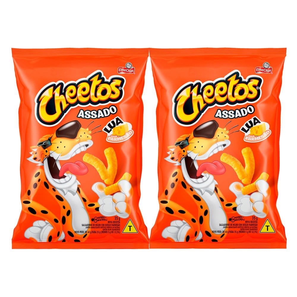 Kit 2 Cheetos Elma Chips Lua Parmesão 35g