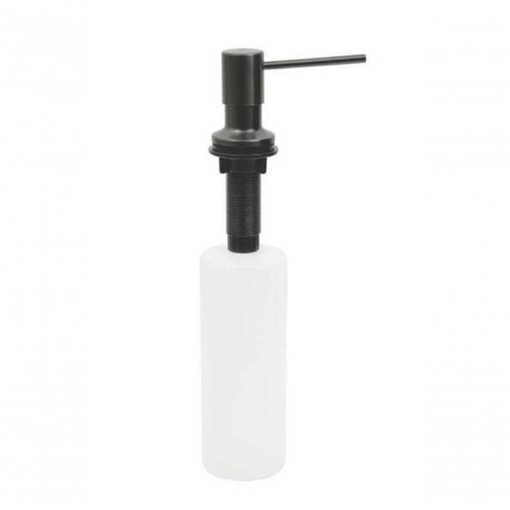 Dosador De Sabão Tramontina Em Inox Black Com Recipiente Plástico 500ml E Revestimento Pvd