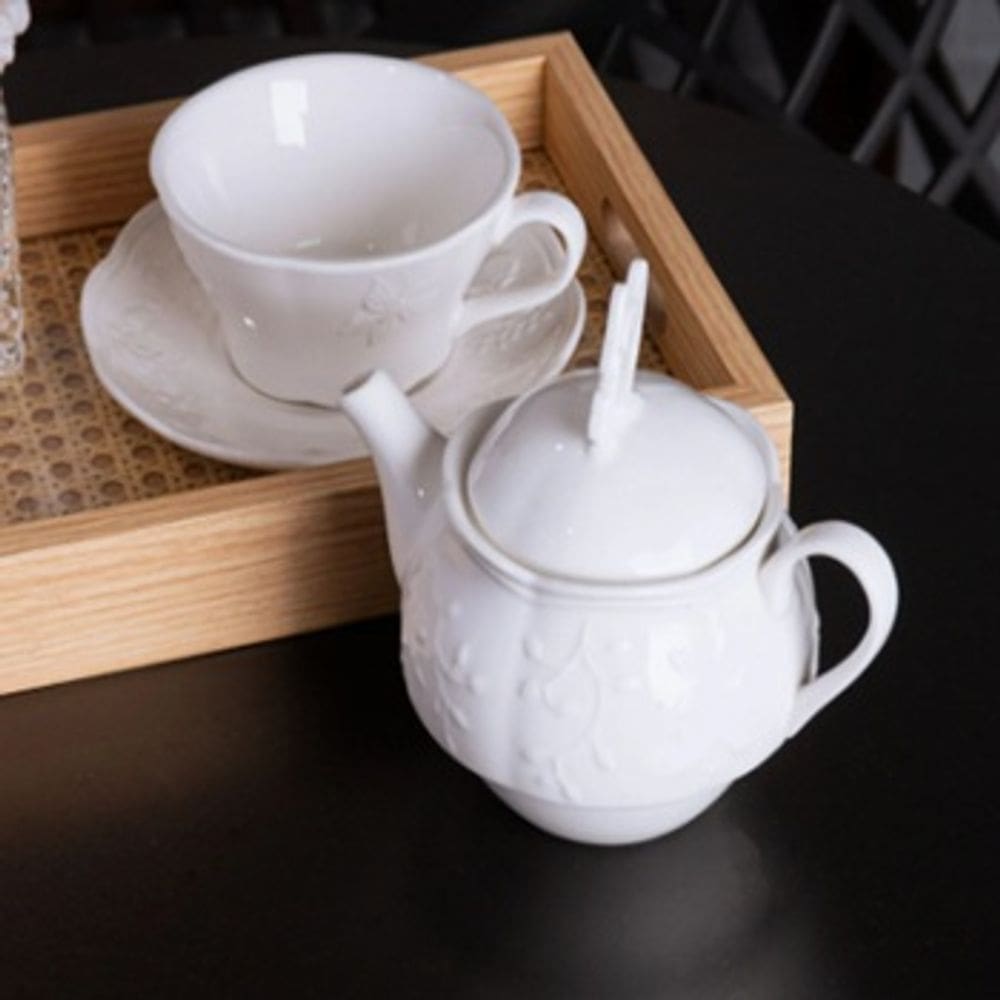 Conjunto 3 Bowls de Porcelana Borboletas 13cm x 7cm x 3cm - Wolff