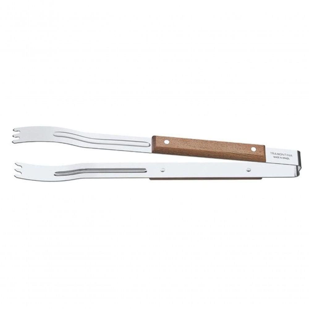 Pegador Para Carne Tramontina Churrasco Com Lâmina Inox E Cabo De Madeira 47cm