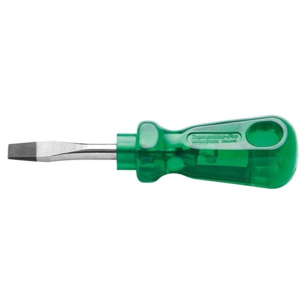 Chave De Fenda Ponta Chata Em Aço Cromo Vanádio 5x38mm 3-16x1.1-2” Tramontina Pro