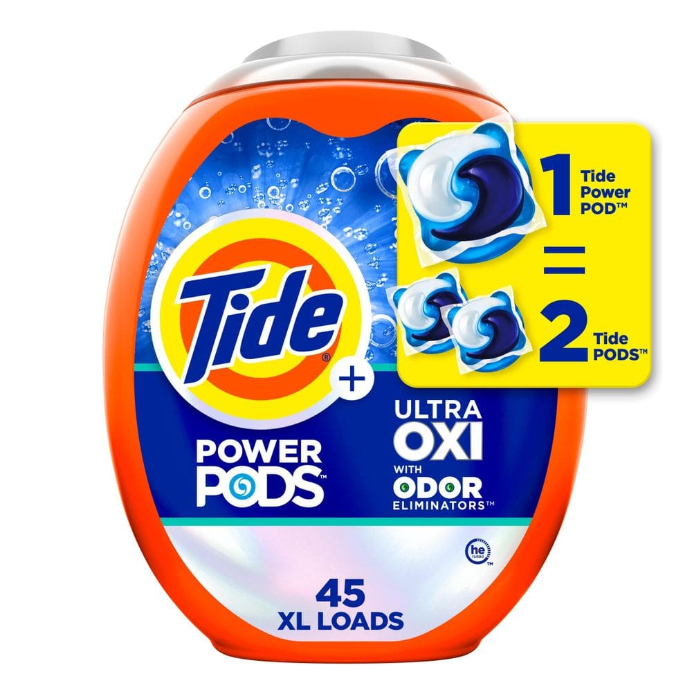 Detergente para roupa Tide Ultra OXI Power PODS 45 pacotes
