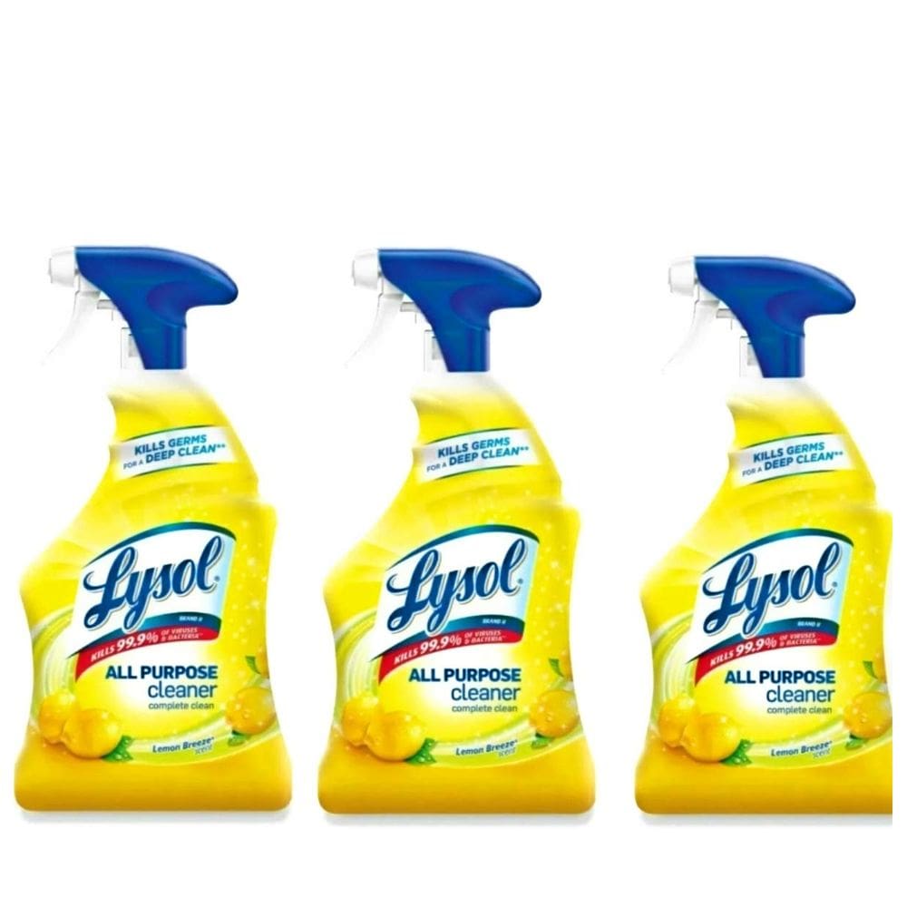 Spray desinfetante Lysol Lemon Breeze 560mL (pacote com 3)
