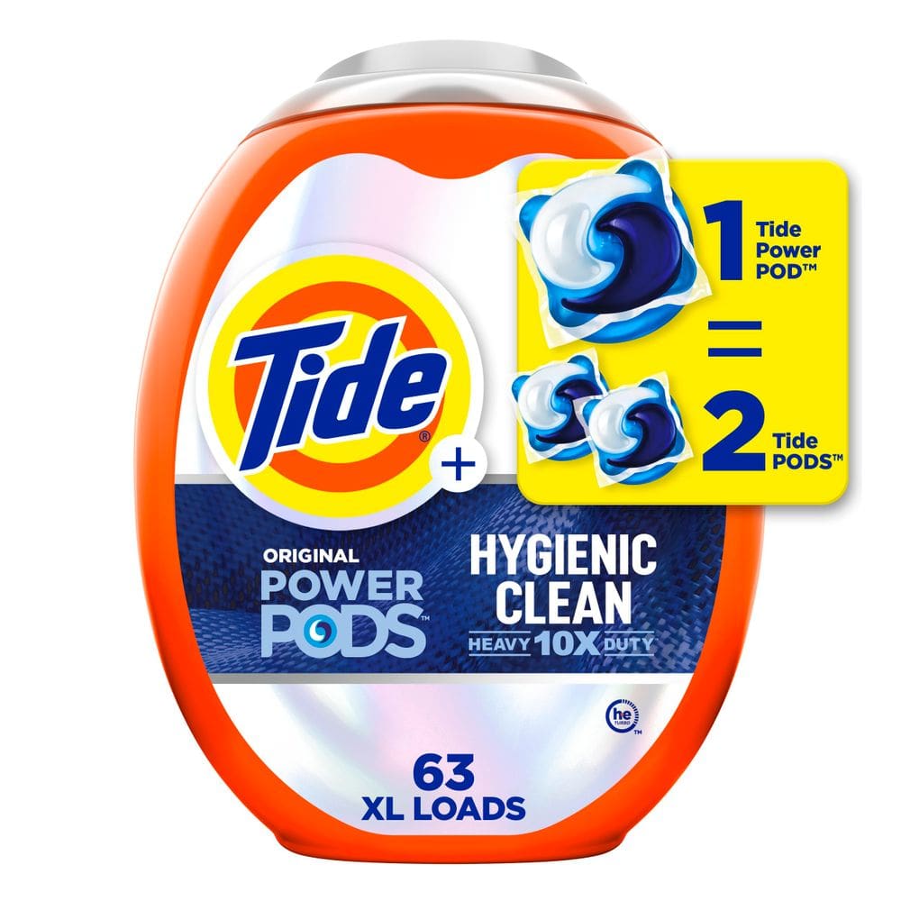 Detergente para roupa Tide Hygienic Clean Heavy Duty 63 pacotes