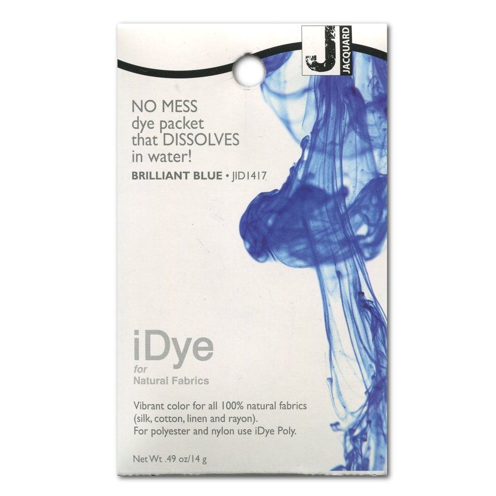 Tinta Jacquard iDye para tecidos naturais, azul brilhante, 14 ml
