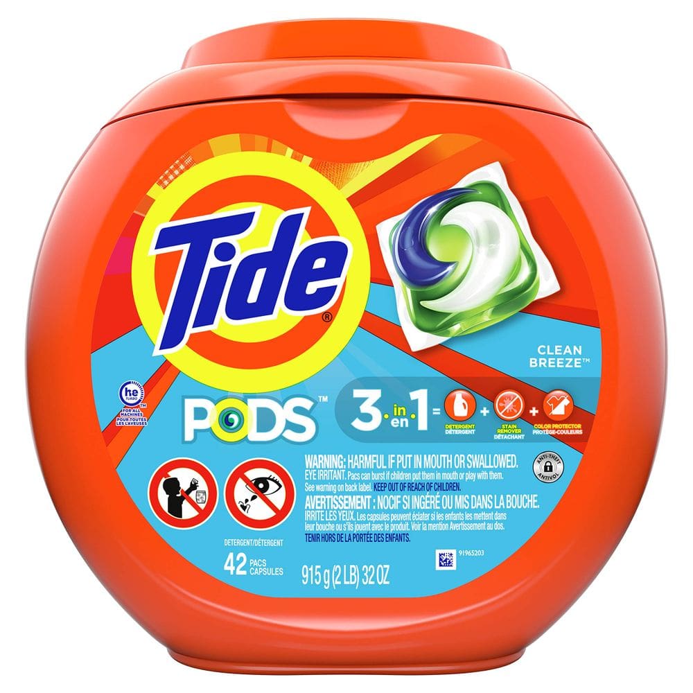 Detergente para roupa Tide Detergente 3 em 1 e removedor de manchas