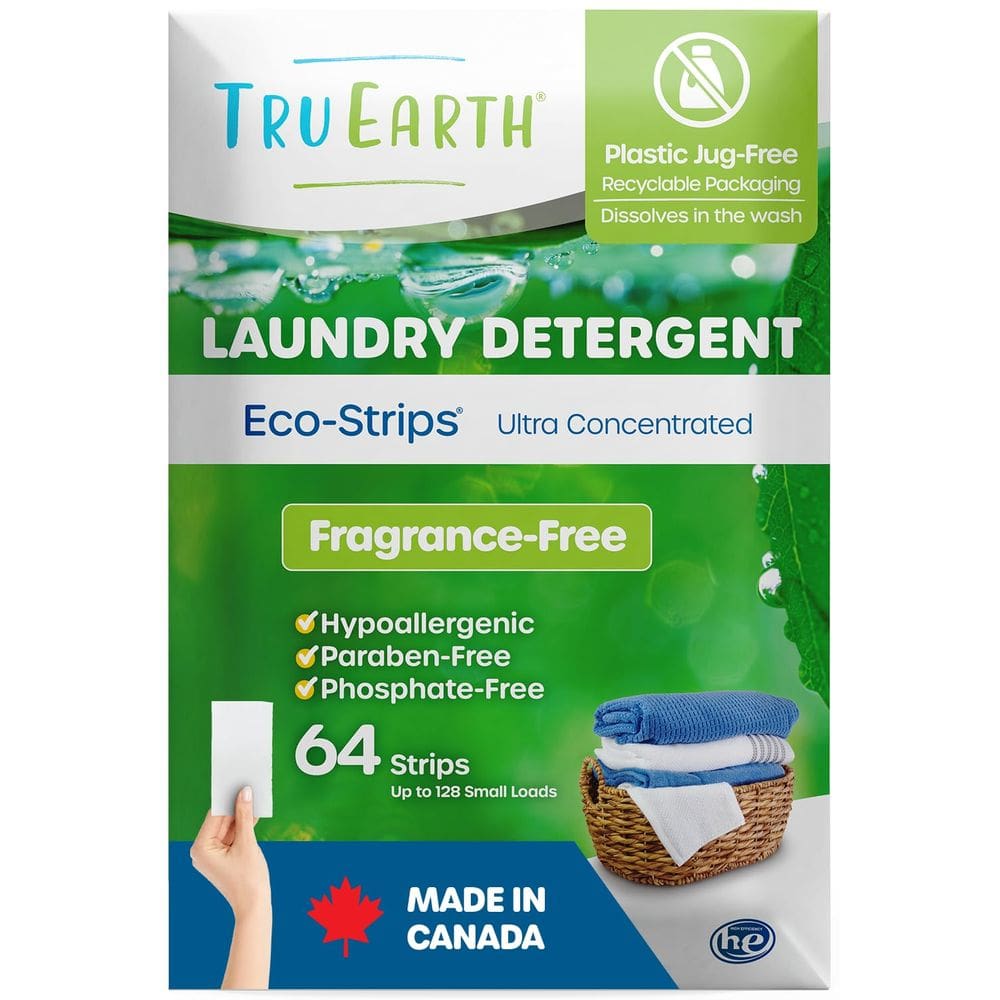 Folhas de detergente para roupa Tru Earth Compact 128 Loads
