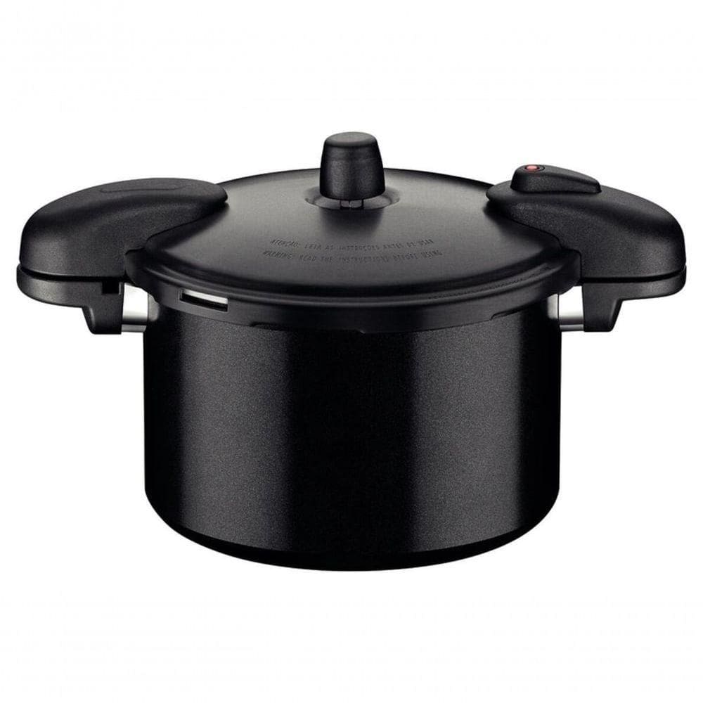 Panela De Pressão Tramontina Valência Black Cerâmica 24cm 7l