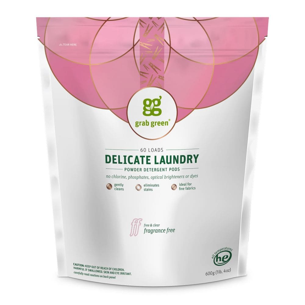 Cápsulas de detergente para roupa Grab Green Delicate 60 unidades