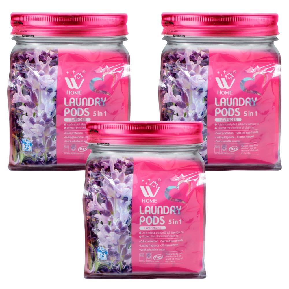 Laundry Pods WBM 3 em 1 com amaciante e intensificador de perfume 96 ct