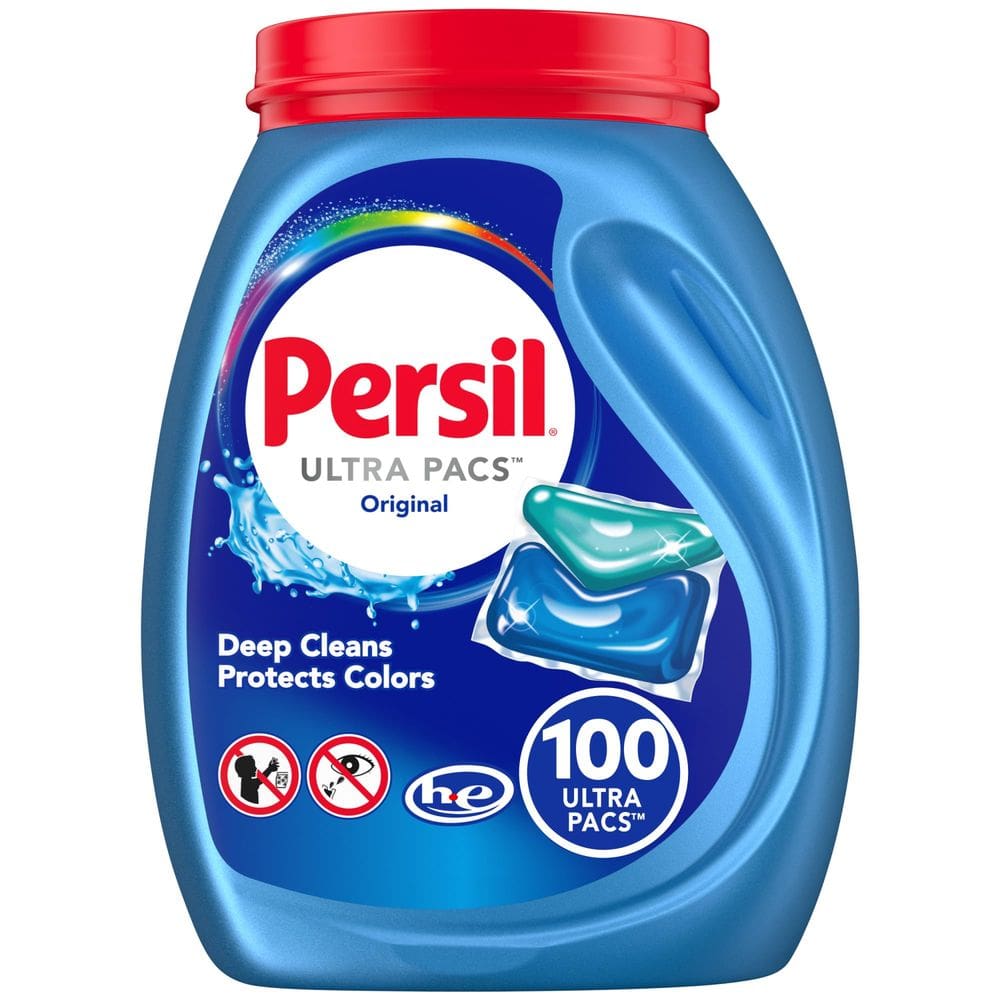 Detergente para roupa Persil Ultra Pacs autêntico 100 unidades
