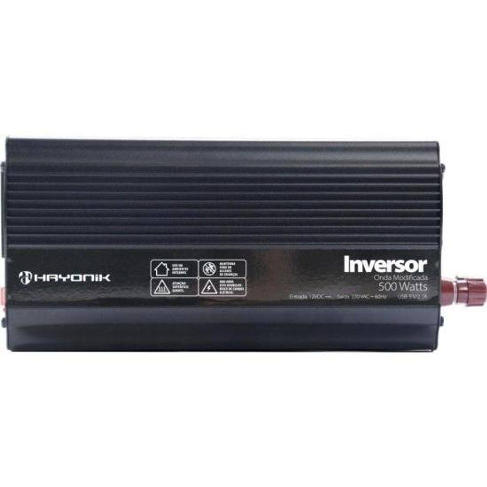 Inversor Automotivo HAYONIK MSW1205 Modificada 500W 12V/220V