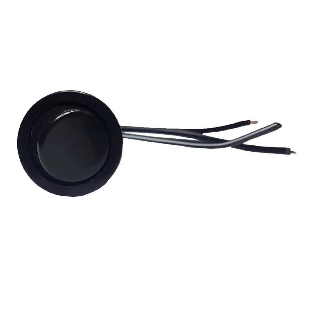 Interruptor Para Moveis Botão 22mm Com Cabo 2a Preto